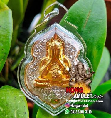 Amulet Phra Pidta LP Jeud 38 Takrut Rezeki dengan 2 Lebah Penarik Kekayaan LP Jeud Wat Podsetthi